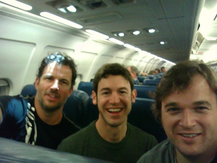 Pete Wilhoit, Tommy Diehl and Kevin Leahy on a Non-Fiction Plane - 730_339098_257119794361950_100001917956928_629300_2127678188_o